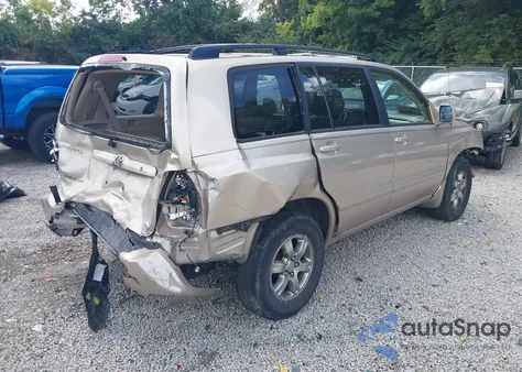 2004 Toyota Highlander V6 from USA, damaged, VIN JTEEP21A640057793